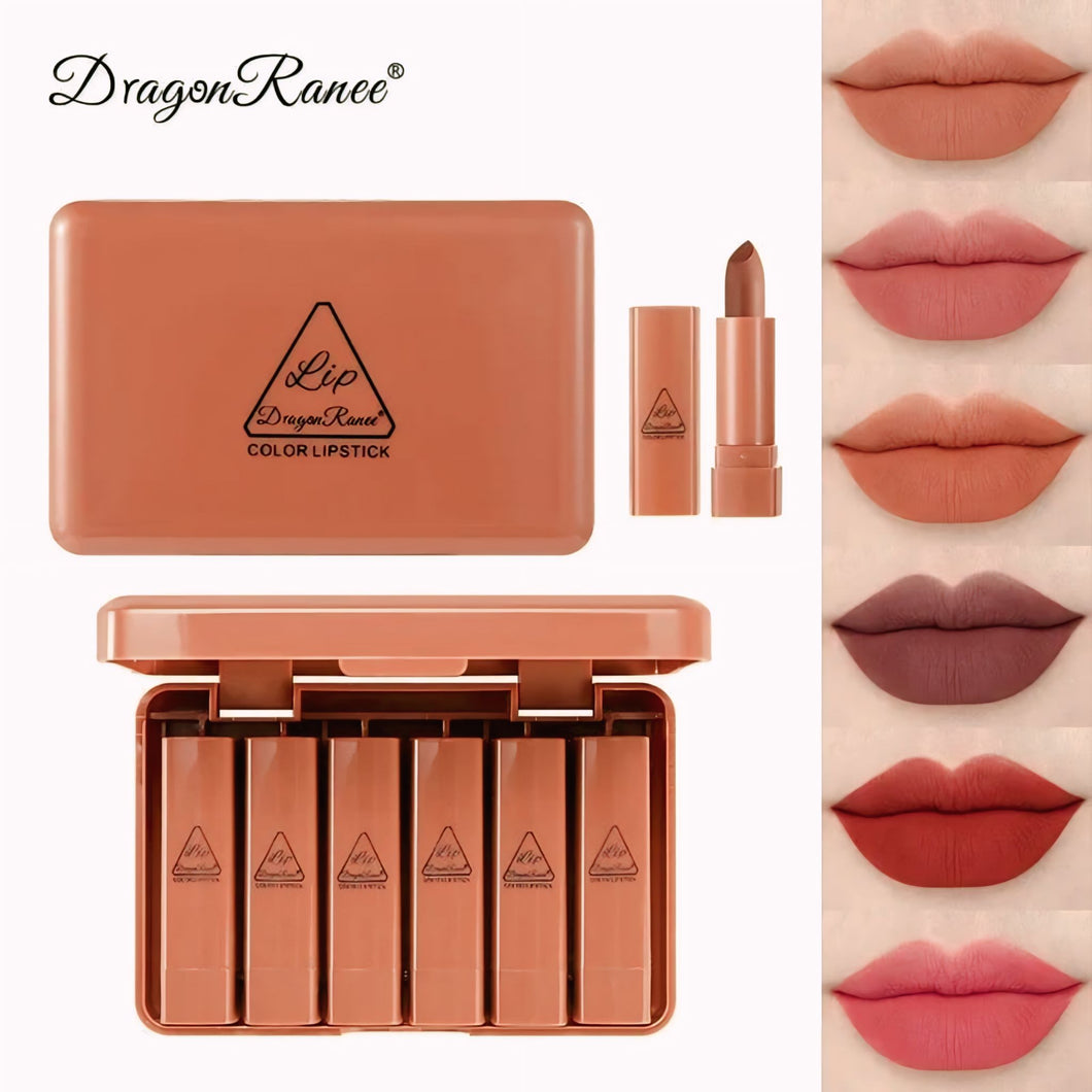 Dragon Ranee 6pcs Matte Lipstick Set